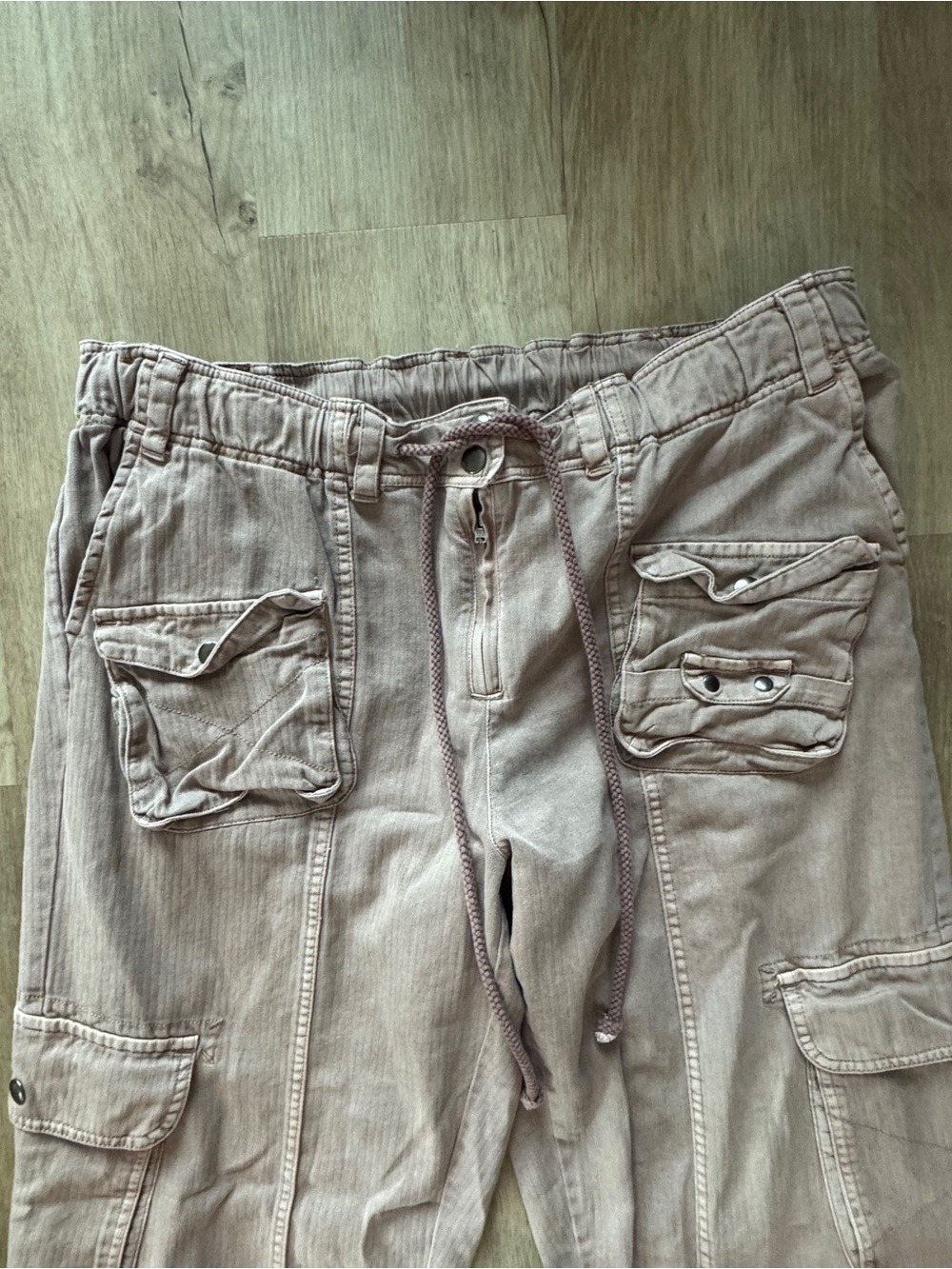 Free People Tahiti Pull-On Cargo Pants In Cashmere Size L - Picture 3 of 11